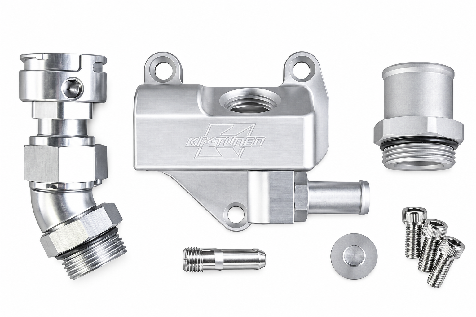 K-Tuned 12-15 Civic Si Straight Upper Coolant Housing with Filler Neck
